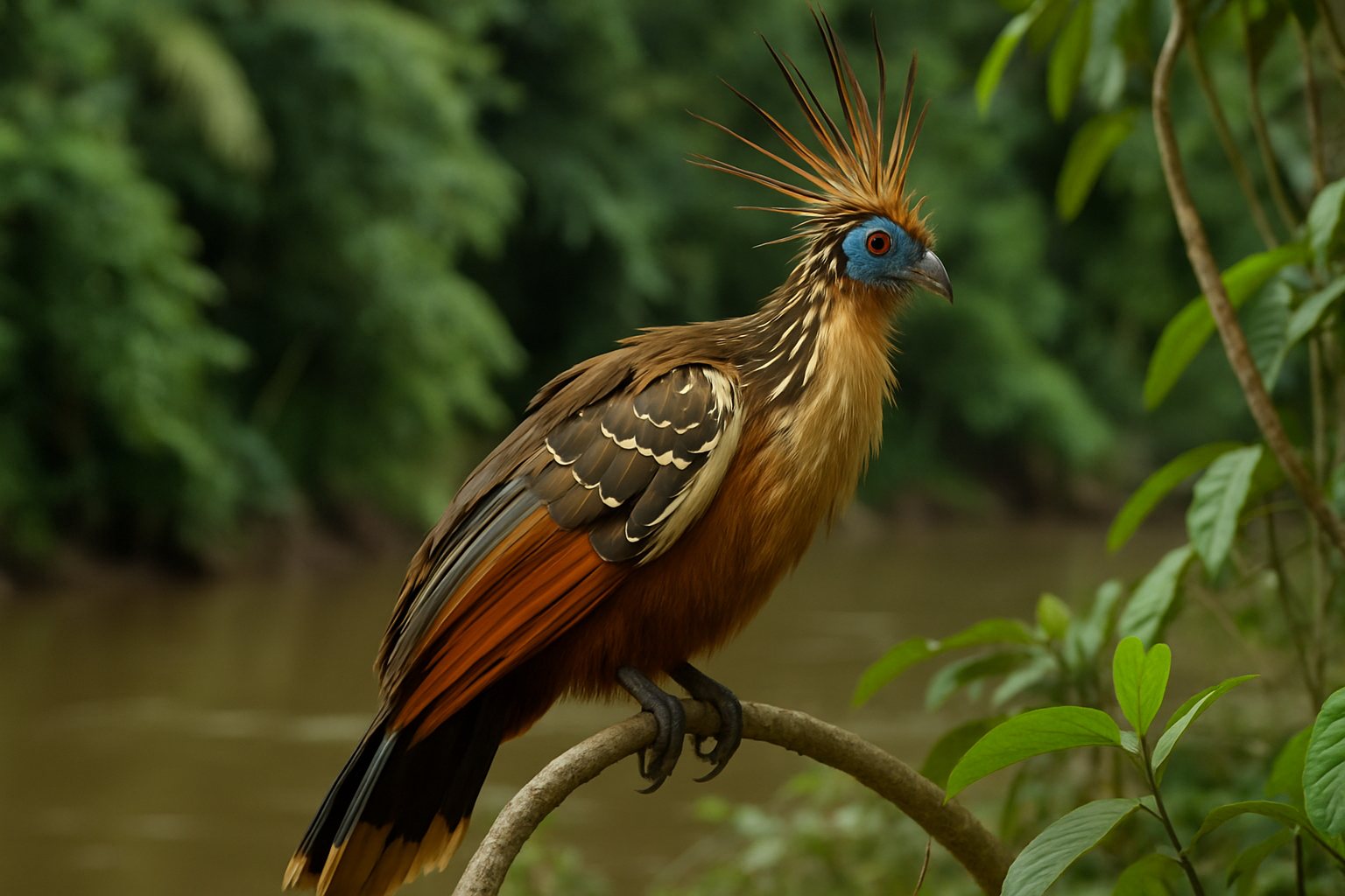 Hoatzin (Opisthocomus hoazin)