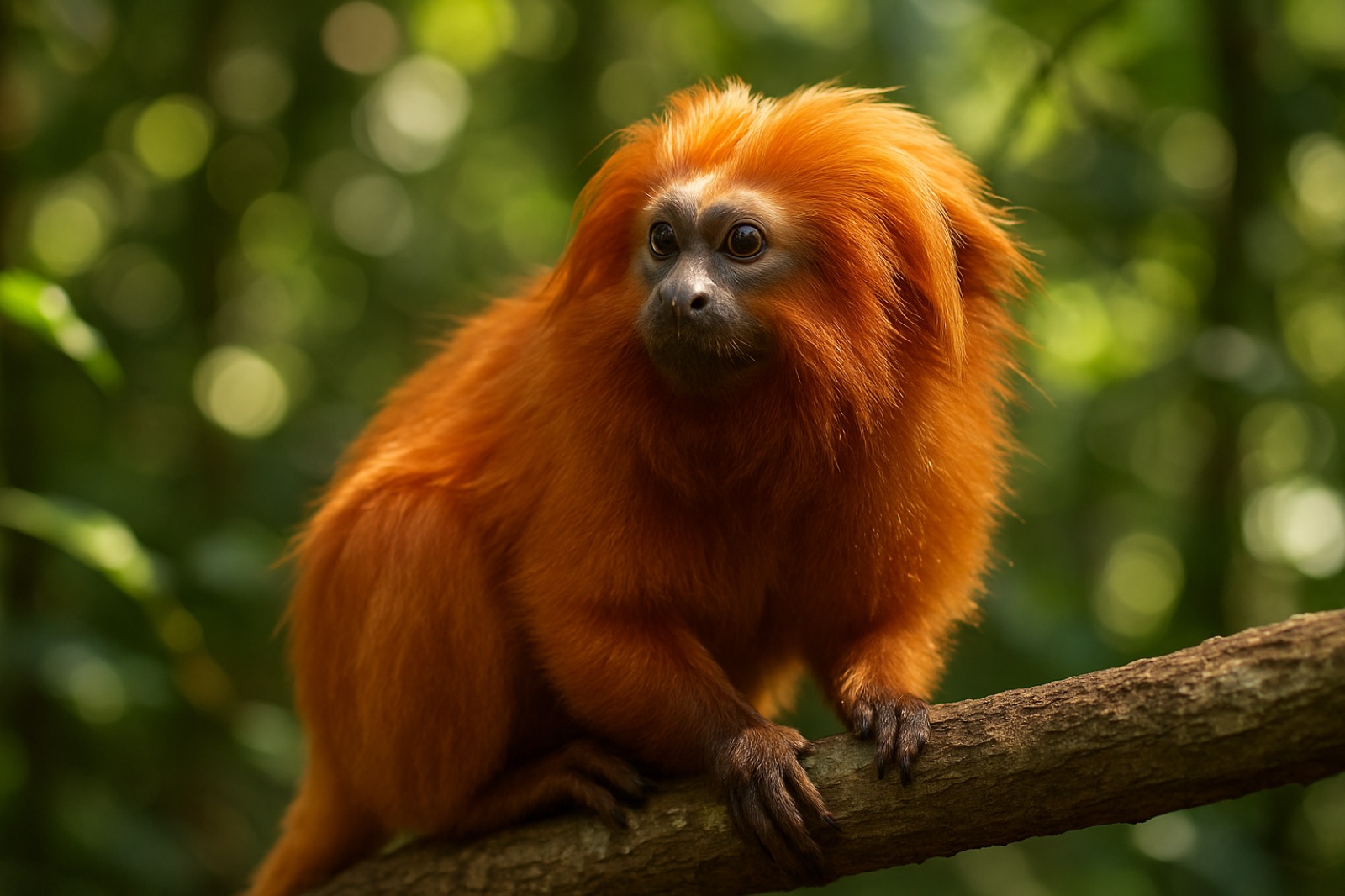 Goldgelbes Löwenäffchen (Leontopithecus rosalia)