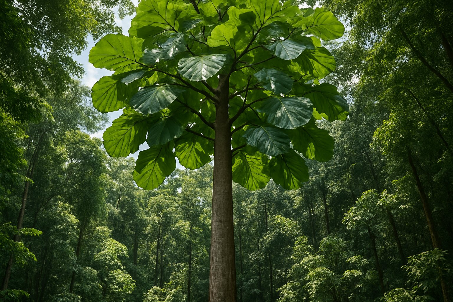 Teakbaum (Tectona grandis)