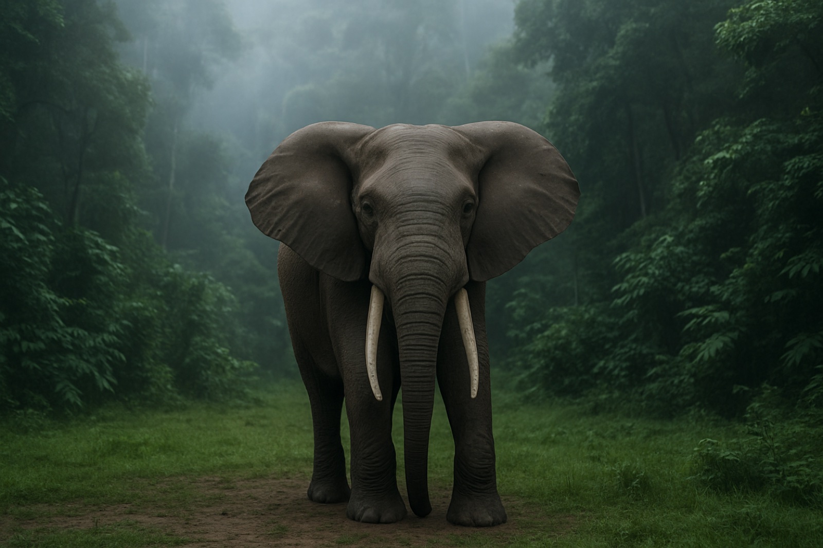Afrikanischer Waldelefant (Loxodonta cyclotis)